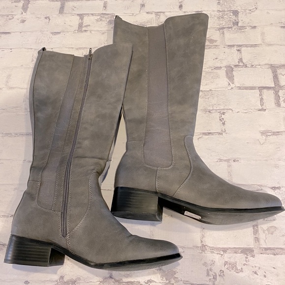 Lane Bryant Shoes - Lane Bryant Wide Calf Grey Boot